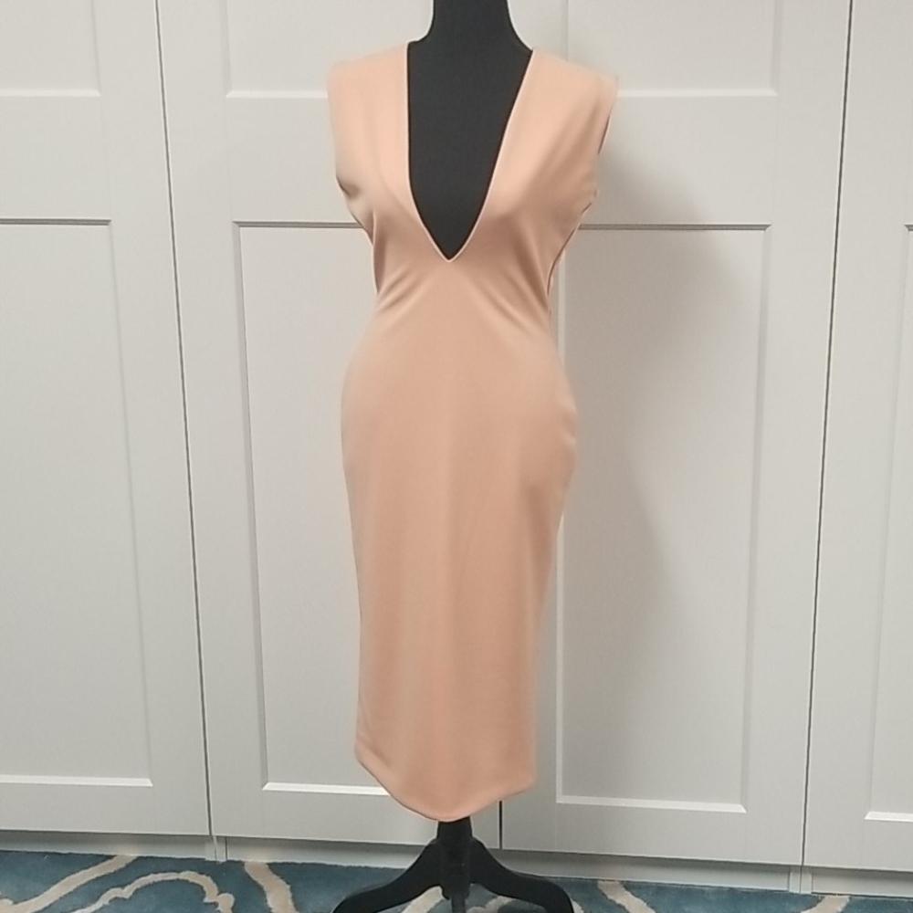 COPY - Solace London Peach colored Night-Out dress